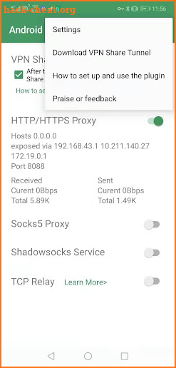 Android Proxy Server Pro screenshot
