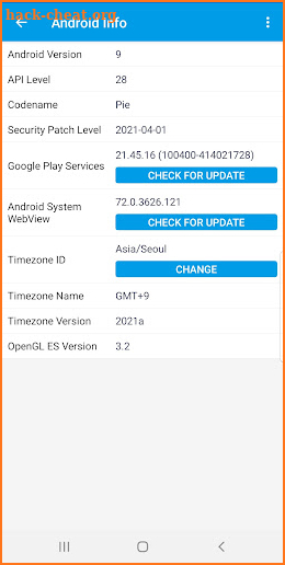 Android System Info screenshot