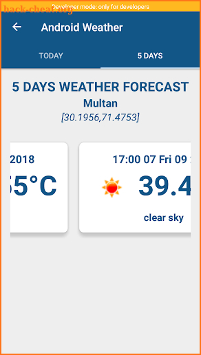 Android Weather screenshot