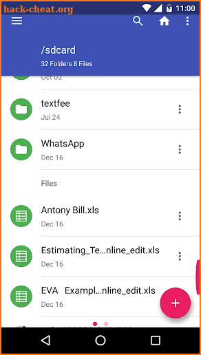 AndroXLS editor for XLS sheets screenshot