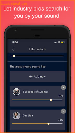 Andrson: A Sound-Driven A&R App for Musicians screenshot