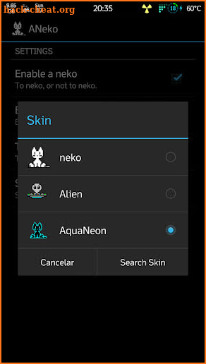 ANeko skin AquaNeon screenshot