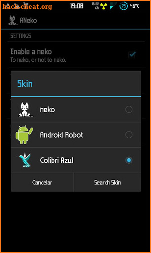 ANeko skin Colibri screenshot
