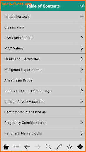 Anesthesiology pocketcards screenshot