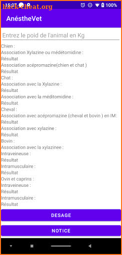 AnéstheVet app version complète screenshot