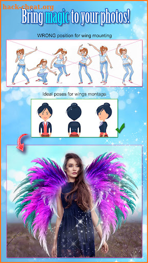 Angel Wings Photo Effect screenshot