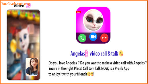 Angela’s 📱 talking & Video Call + Chat Simulator screenshot