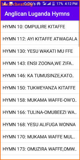 Anglican Luganda Hymns screenshot