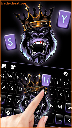 Angry Ape King Keyboard Theme screenshot