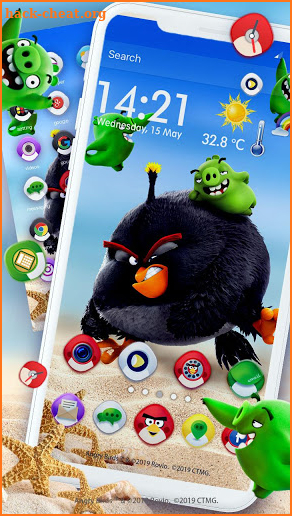 Angry Birds Bad Pigs Themes & Live Wallpapers screenshot