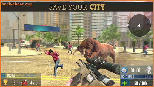 Angry Bull Attack Shooting screenshot