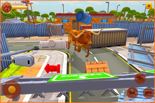 Angry Bull City Rampage: Bull Games screenshot