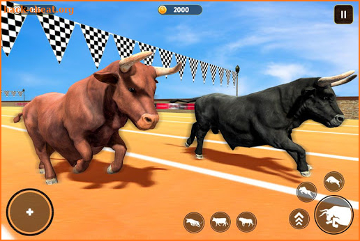 Angry Bull City Rampage: Wild Animal Attack Games screenshot
