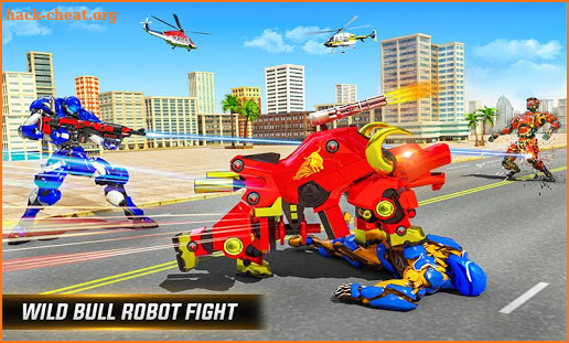 Angry Bull Robot Jeep Car Transforming: Robot Game screenshot