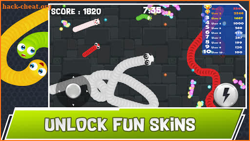 Angry Crawler Worm : Play snake game classic screenshot