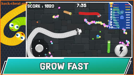 Angry Crawler Worm : Play snake game classic screenshot