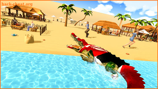 angry crocodile beach attack screenshot