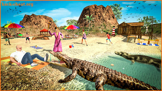 Angry Crocodile Beach Attack screenshot
