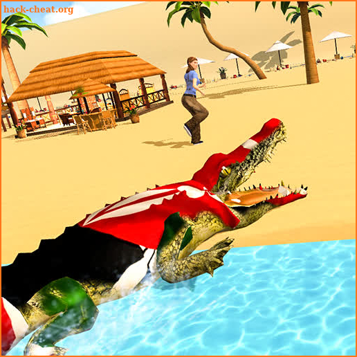 angry crocodile beach attack screenshot
