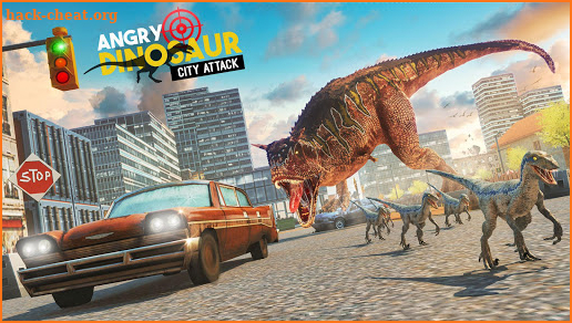 Angry Dinosaur City Attack: Wild Animal Games screenshot