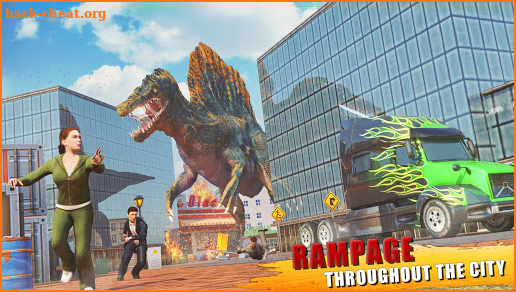 Angry Dinosaur City Attack: Wild Animal Games screenshot