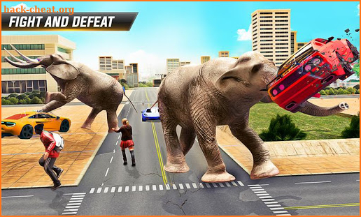 Angry Elephant City Attack: Wild Animal Games screenshot