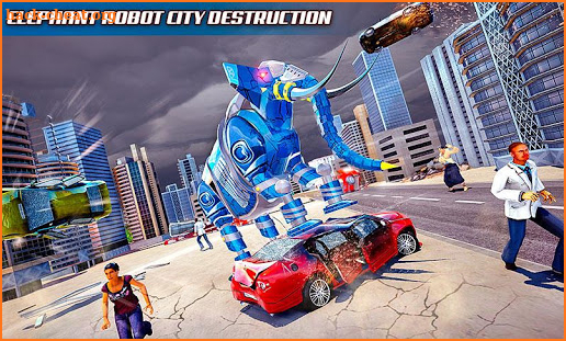 Angry Elephant Robot City Rampage screenshot
