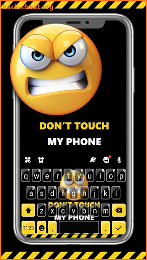 Angry Face 3D Emoji Keyboard Theme screenshot