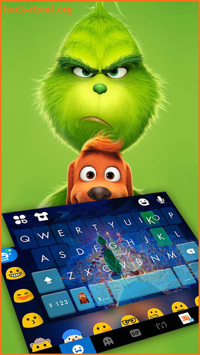 Angry Grinch Keyboard Theme screenshot