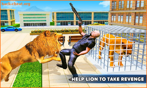 Angry Lion City Attack: Wild Animal Games 2020 screenshot
