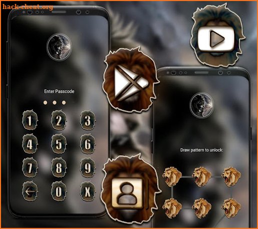 Angry Lion Launcher Theme screenshot
