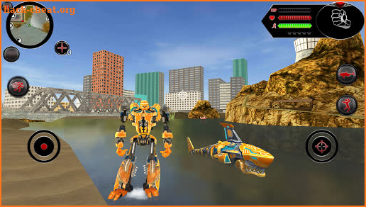 Angry Robot Shark - Transform Robot Shark Games screenshot