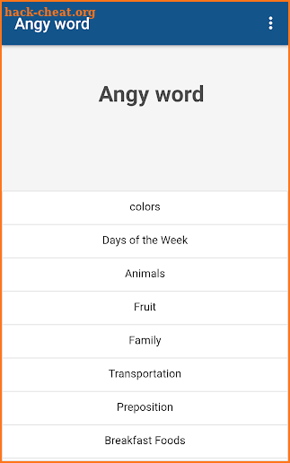 Angry words screenshot