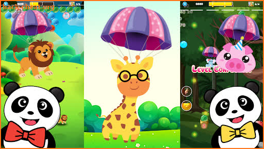 Animal Cartoon Kids Bubble Pop screenshot