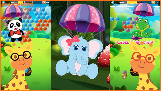 Animal Cartoon Kids Bubble Pop screenshot