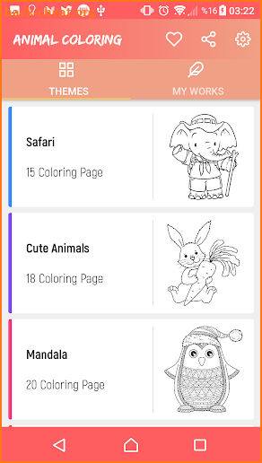 Animal Coloring Pages screenshot