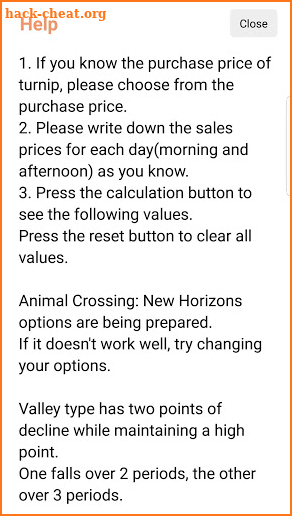 Animal Crossing : Turnips Price Calculator screenshot