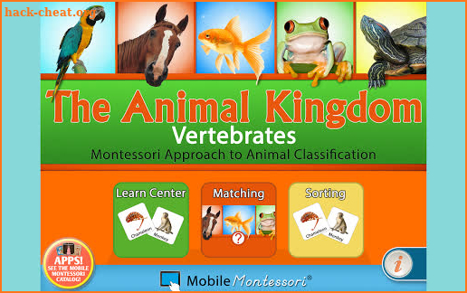 Animal Kingdom - Vertebrates - Montessori Zoology screenshot