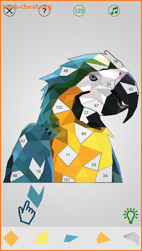 Animal Low Poly Puzzle: Paint By Numbers screenshot