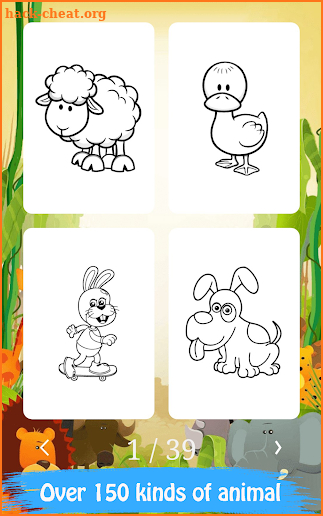 Animal Park Coloring Book-Animal Painting Game screenshot