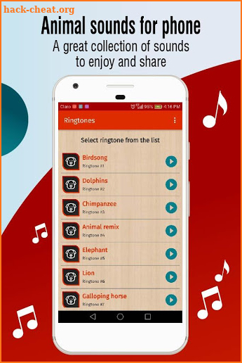 animal sounds for phone, animal ringtones app screenshot