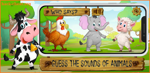 Animal sounds. Fun Learning game for Kids. screenshot
