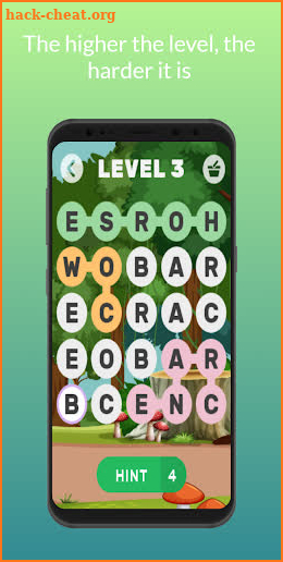 Animal word puzzle game screenshot