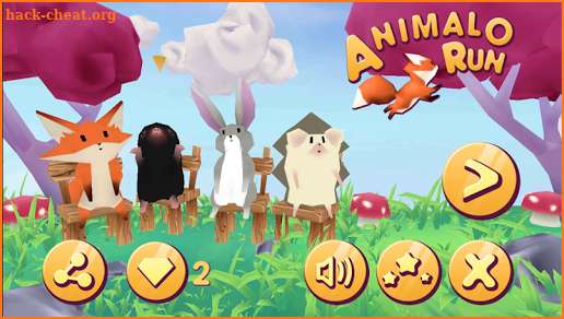 Animalo Run - Fox, Hedgehog, Rabbit, Mole screenshot