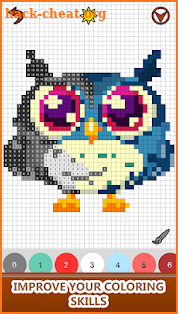 Animals Color by Number-Pixel Art Sandbox Coloring screenshot
