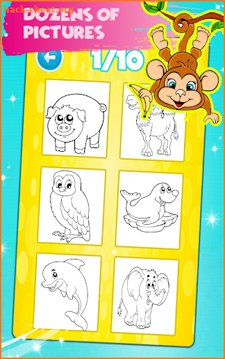 Animals Coloring Book Pages: Kids Coloring Games screenshot