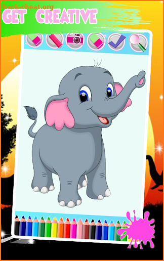 Animals Coloring Book Pages: Kids Coloring Games screenshot