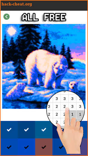 Animals Cross Stitch Color By Number : Pixel Art screenshot