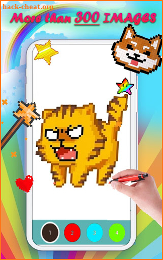 Animals Cute Pixel Art Color by Number Pixel book screenshot