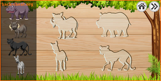 Animals educational puzzle games for kids screenshot